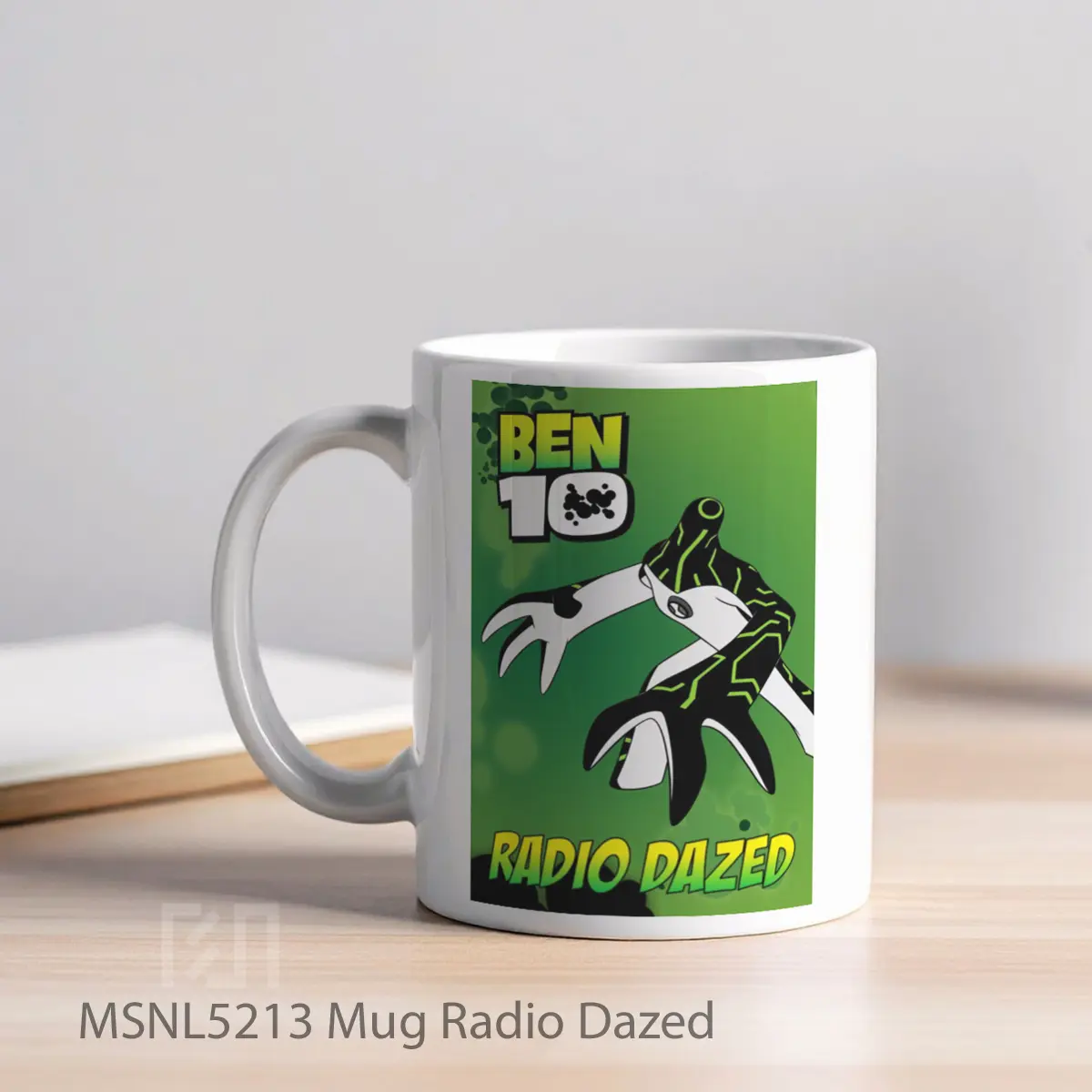 Mug Radio Dazed Gelas Keramik Tema Film MSNL5213 - Tampak Kiri