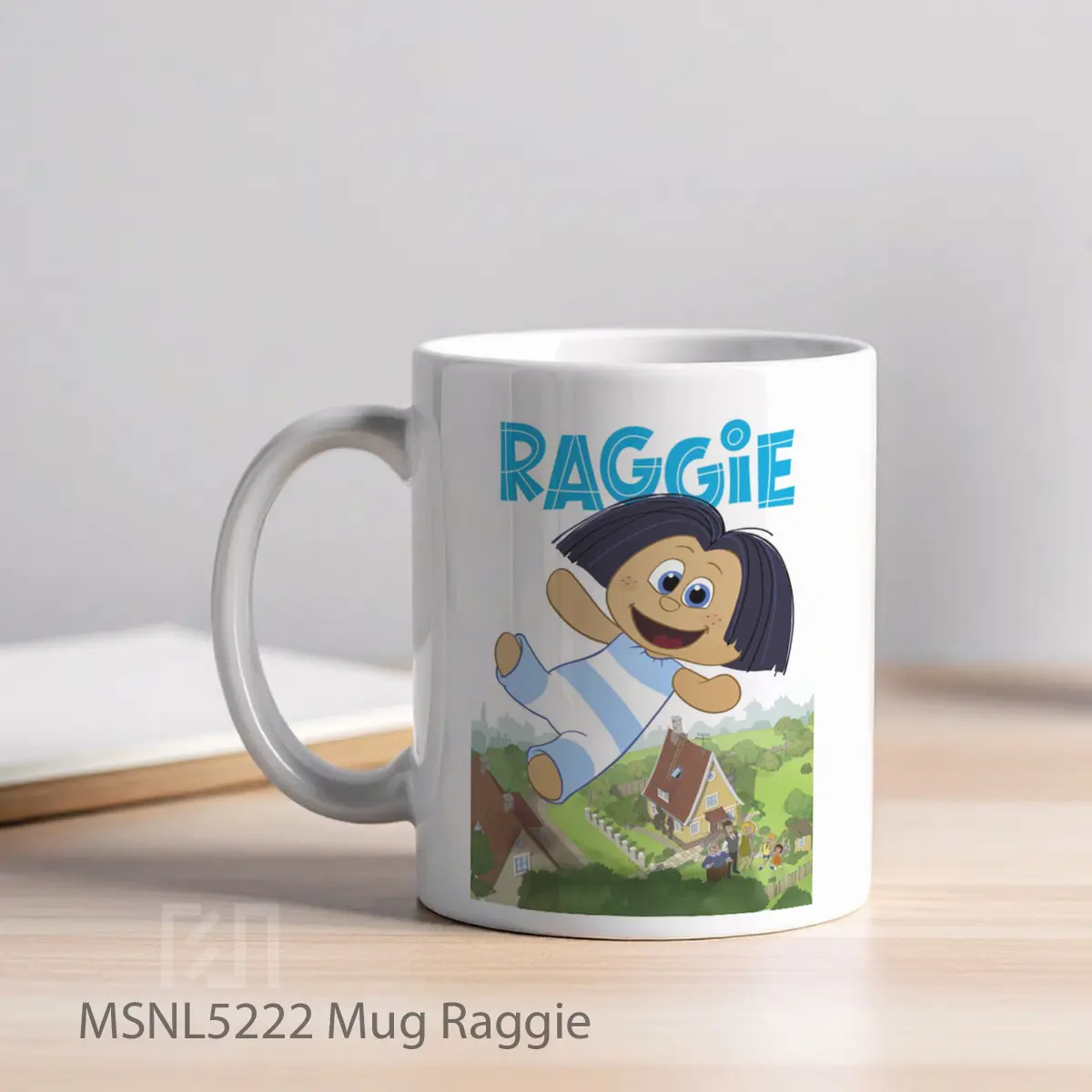 Mug Raggie Gelas Keramik Tema Film MSNL5222 - Tampak Kiri