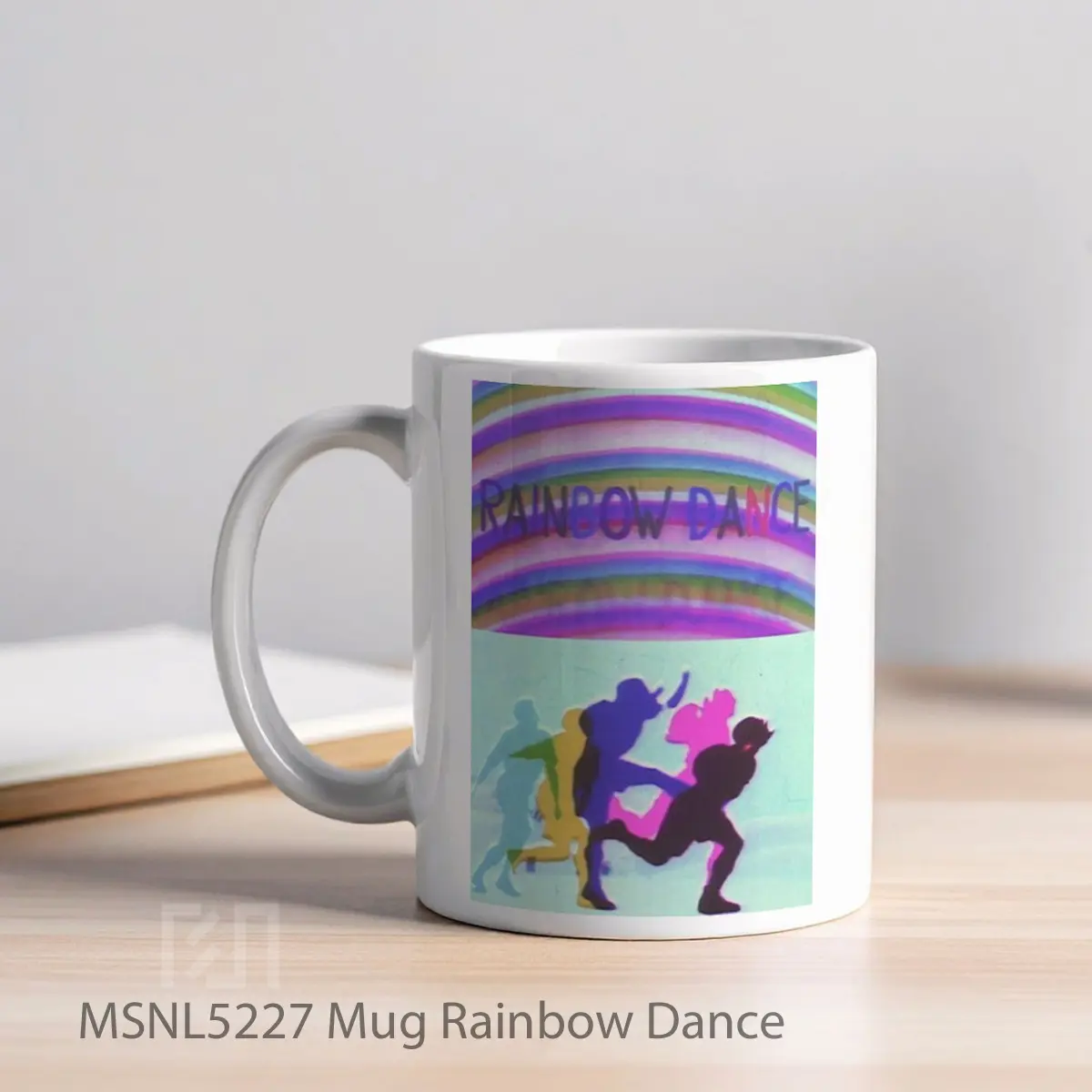 Mug Rainbow Dance Gelas Keramik Tema Film MSNL5227 - Tampak Kiri