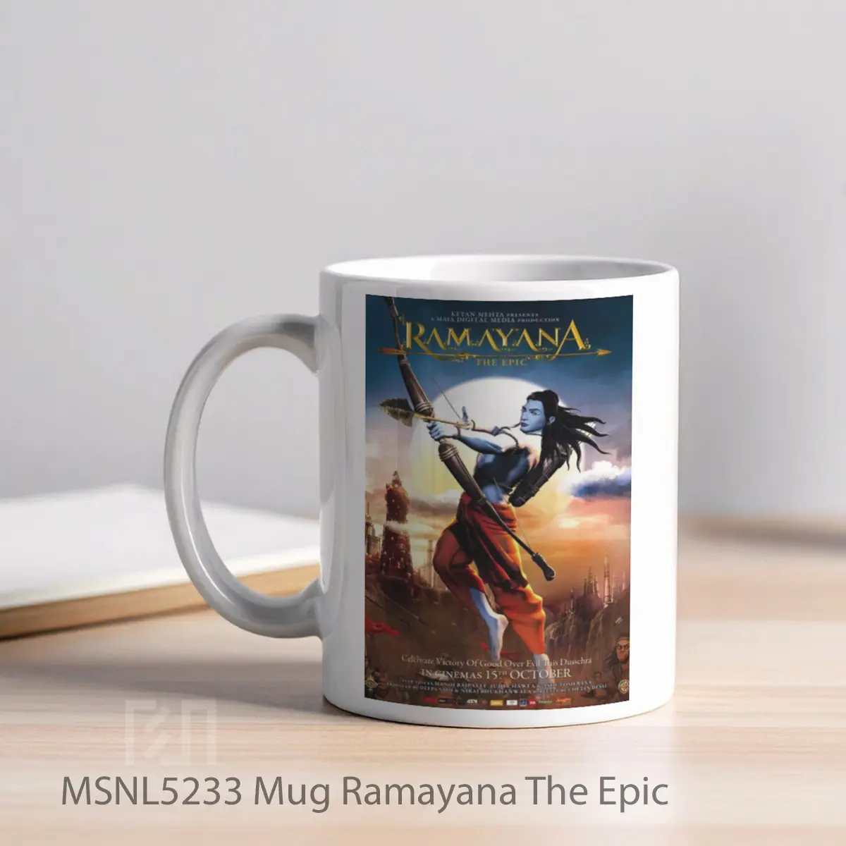 Mug Ramayana The Epic Gelas Keramik Tema Film MSNL5233 - Tampak Kiri