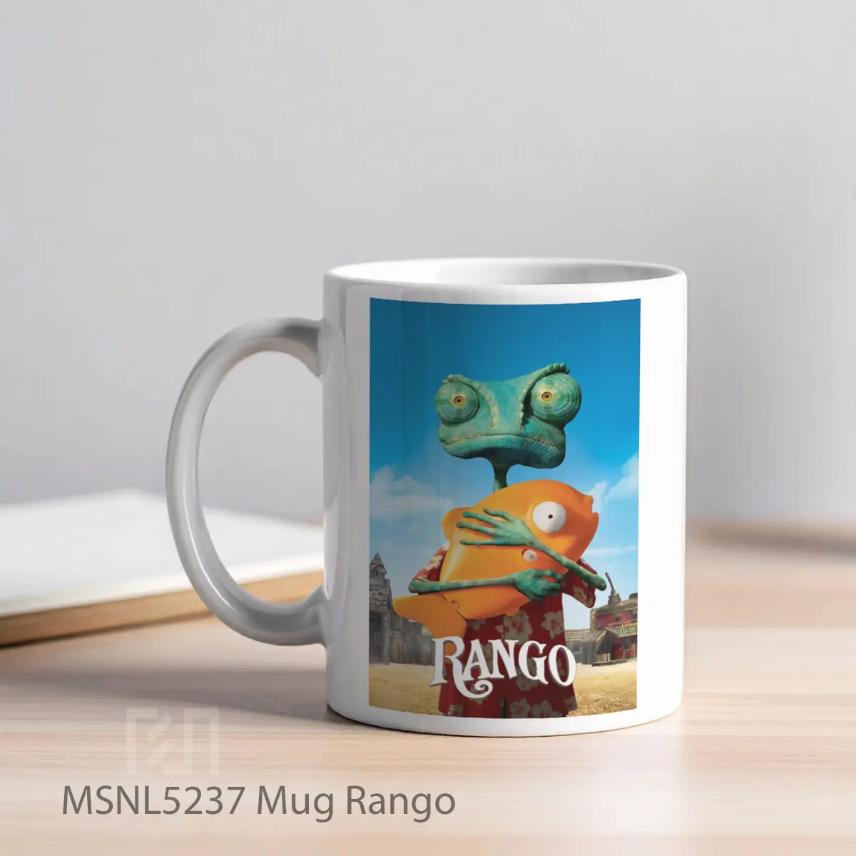Mug Rango Gelas Keramik Tema Film MSNL5237 - Tampak Kiri