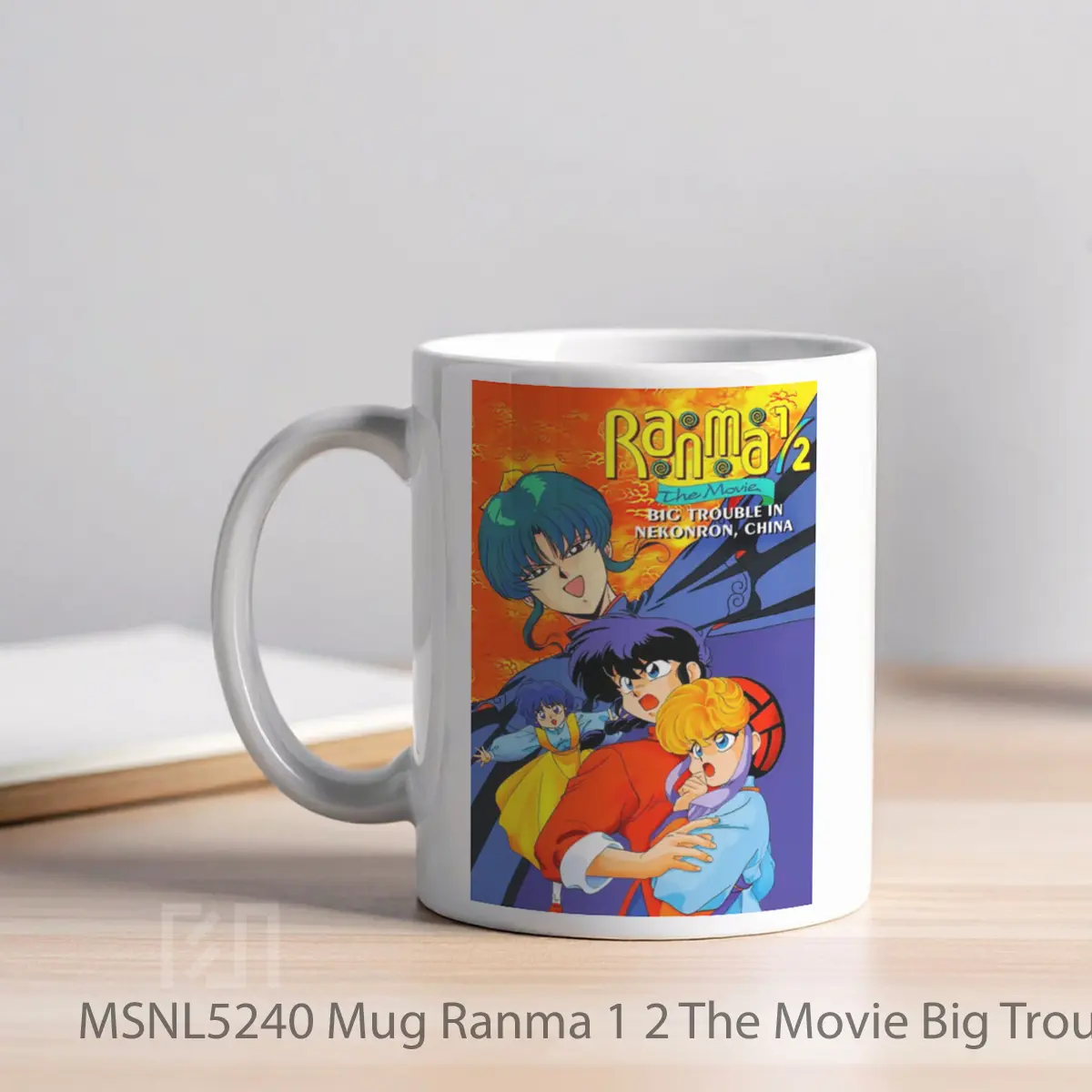 Mug Ranma 1 2 The Movie Big Trouble In Nekonron China Gelas Keramik Tema Film MSNL5240 - Tampak Kiri