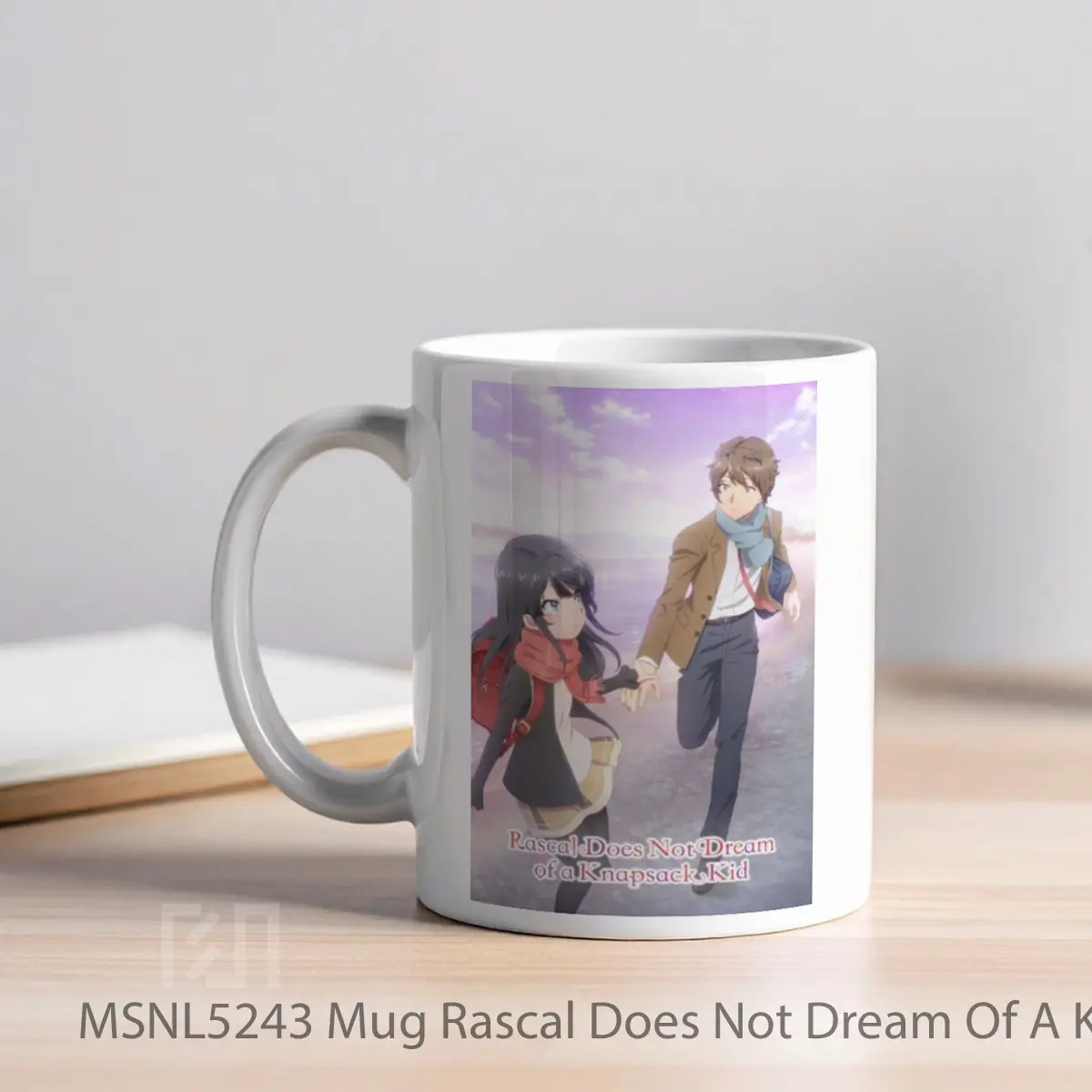 Mug Rascal Does Not Dream Of A Knapsack Kid Gelas Keramik Tema Film MSNL5243 - Tampak Kiri