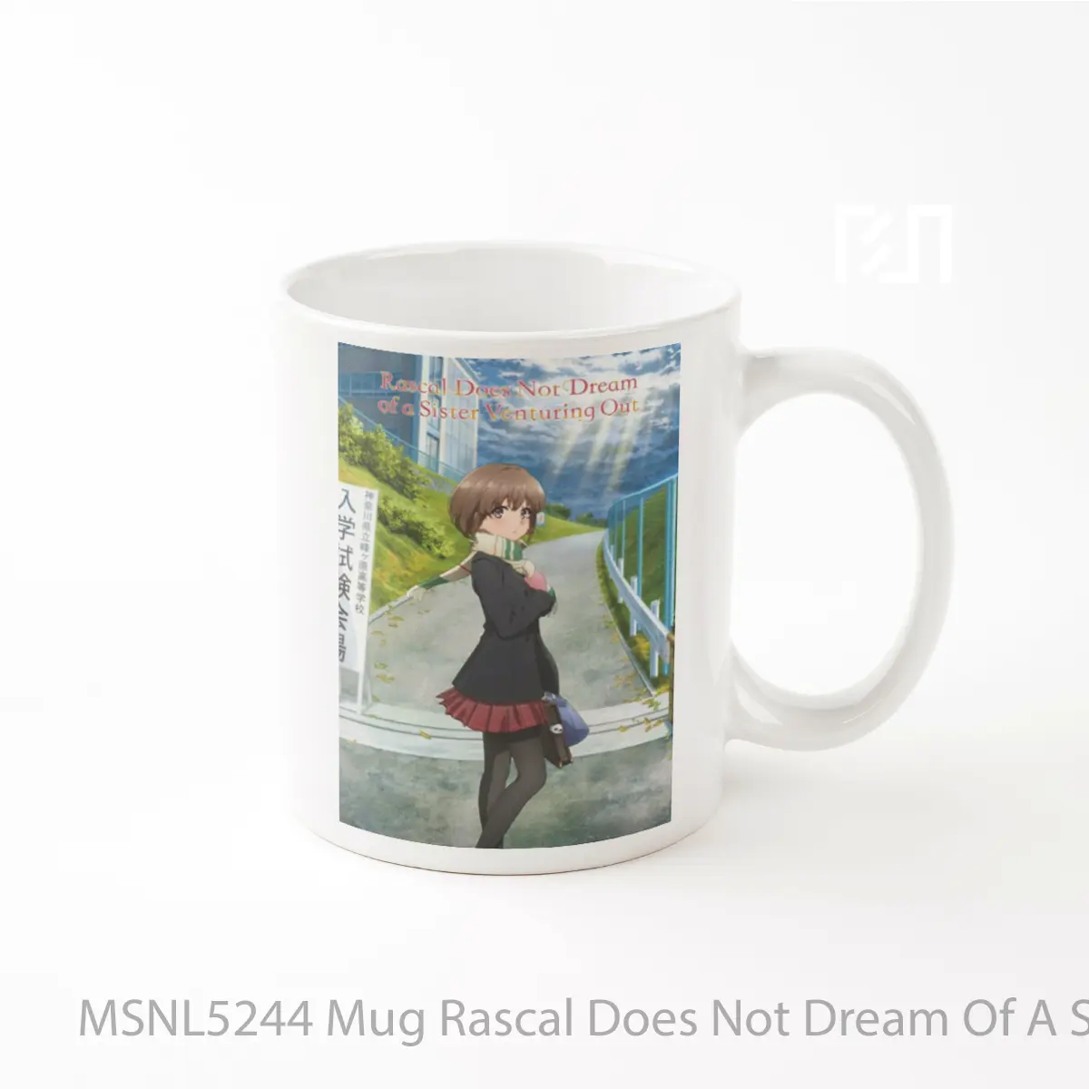 Mug Rascal Does Not Dream Of A Sister Venturing Out Gelas Keramik Tema Film MSNL5244