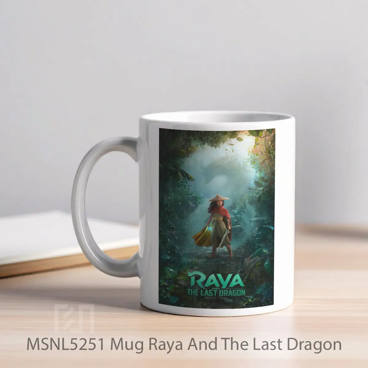 Mug Raya And The Last Dragon Gelas Keramik Tema Film MSNL5251 - Tampak Kiri