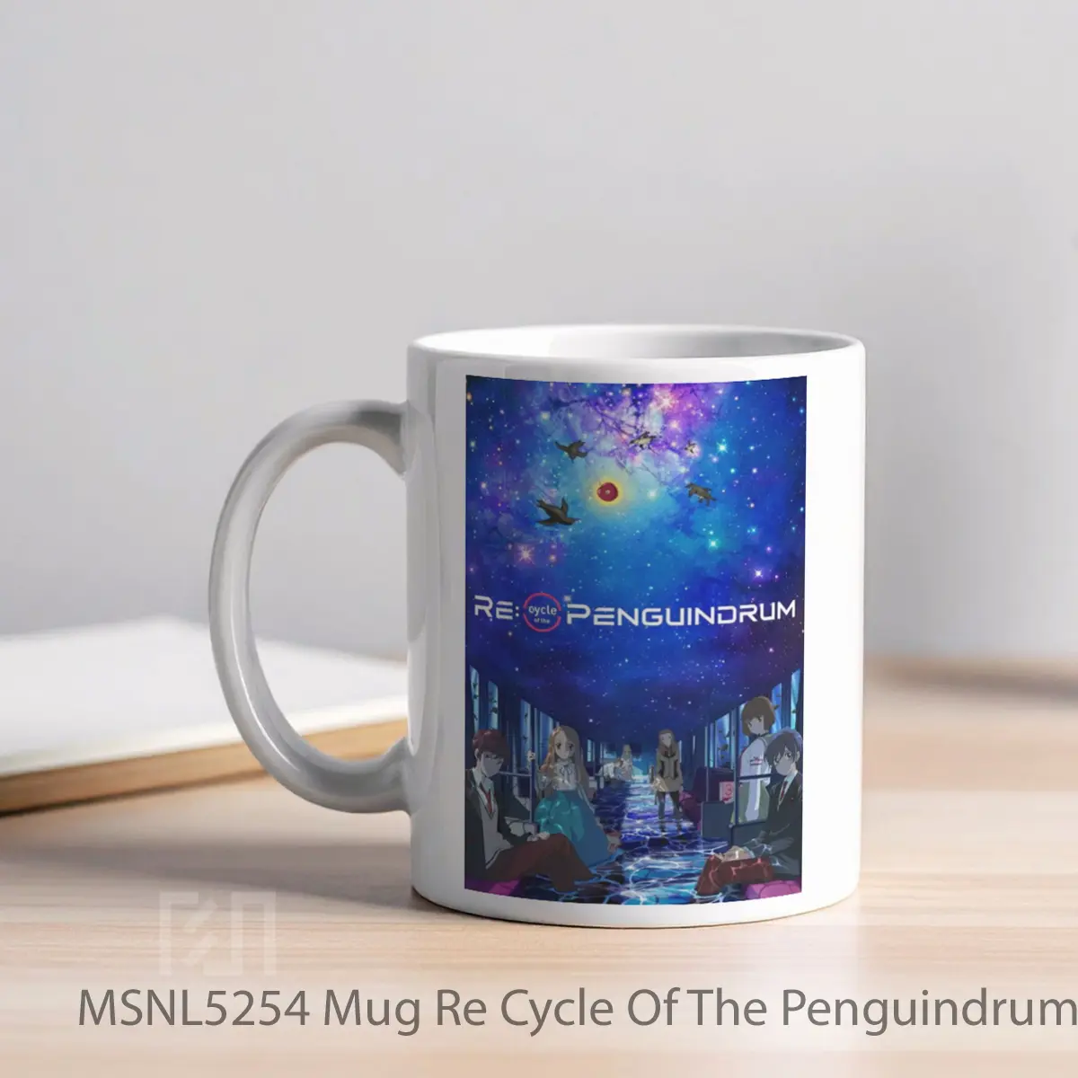 Mug Re Cycle Of The Penguindrum Part 1 Your Train Is The Survival Tactic Gelas Keramik Tema Film MSNL5254 - Tampak Kiri