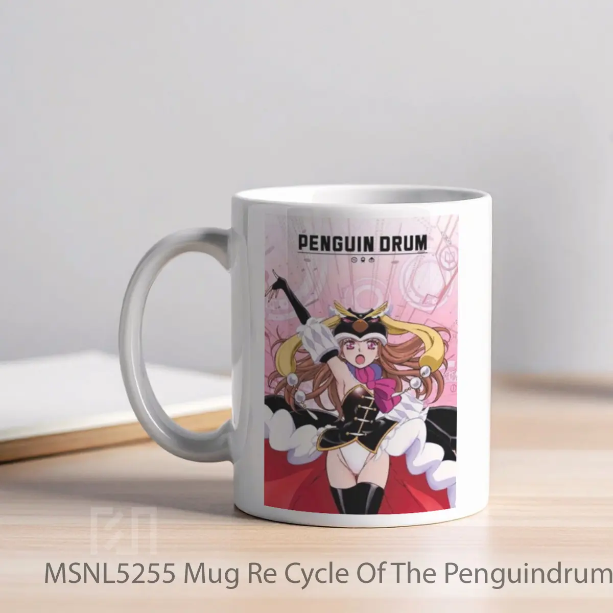 Mug Re Cycle Of The Penguindrum Part 2 I Love You Gelas Keramik Tema Film MSNL5255 - Tampak Kiri