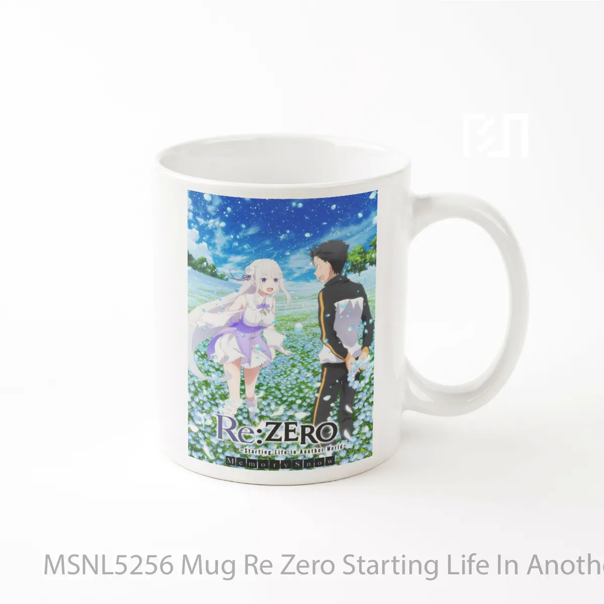 Mug Re Zero Starting Life In Another World Memory Snow Gelas Keramik Tema Film MSNL5256