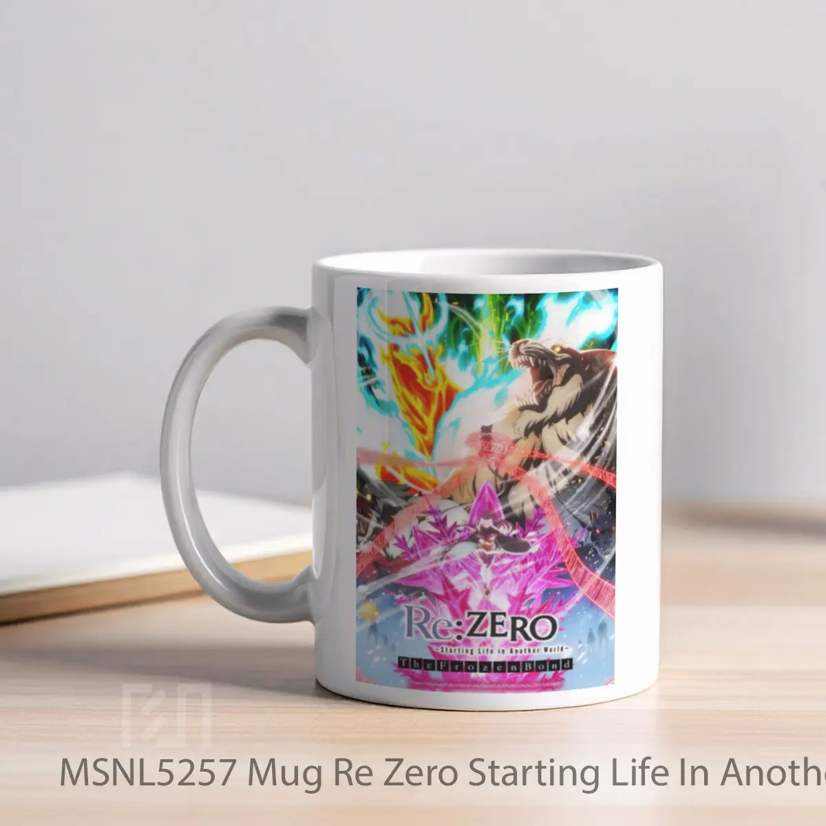 Mug Re Zero Starting Life In Another World The Frozen Bond Gelas Keramik Tema Film MSNL5257 - Tampak Kiri