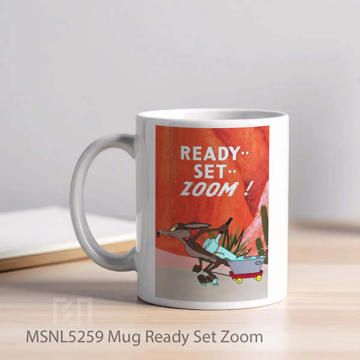Mug Ready Set Zoom Gelas Keramik Tema Film MSNL5259 - Tampak Kiri