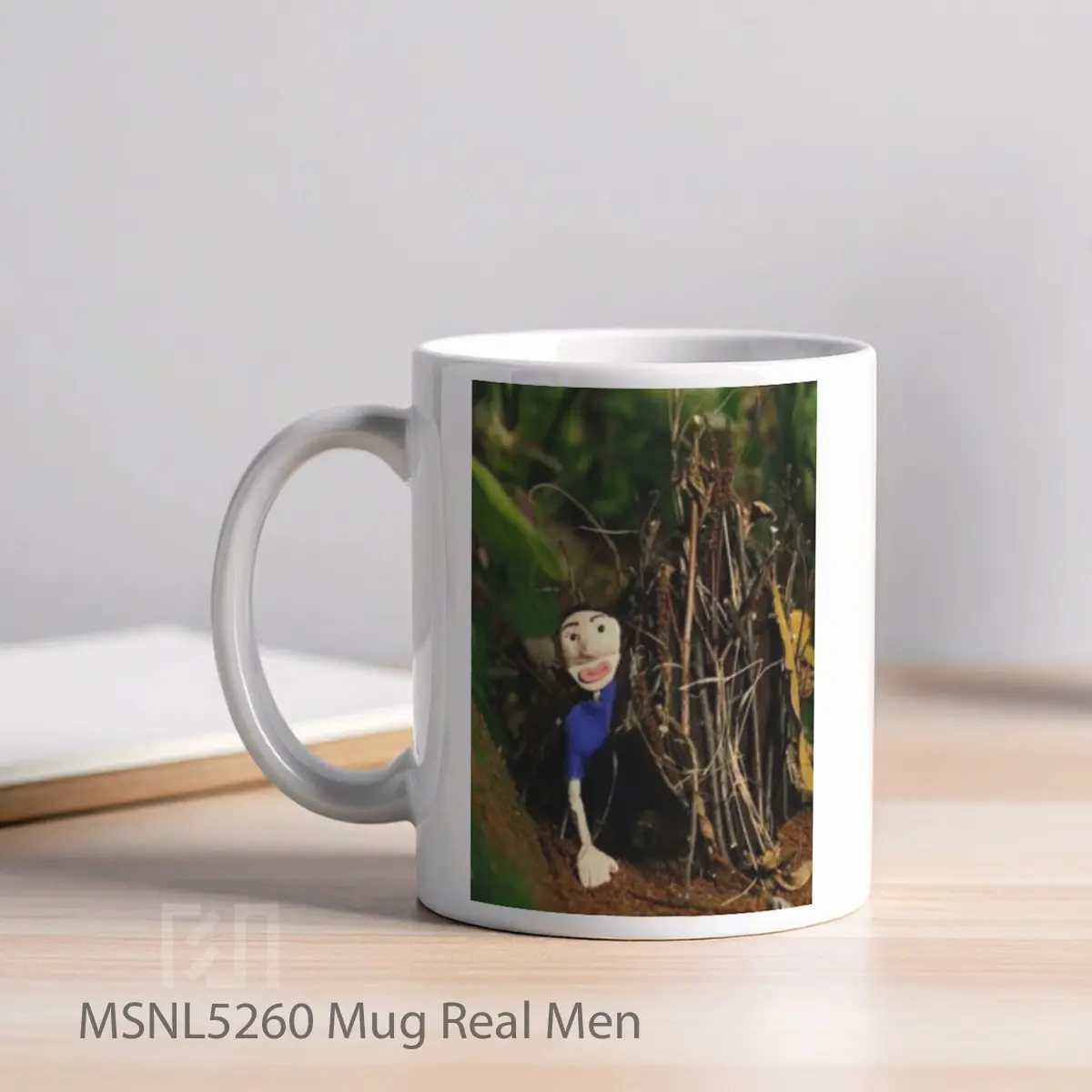 Mug Real Men Gelas Keramik Tema Film MSNL5260 - Tampak Kiri