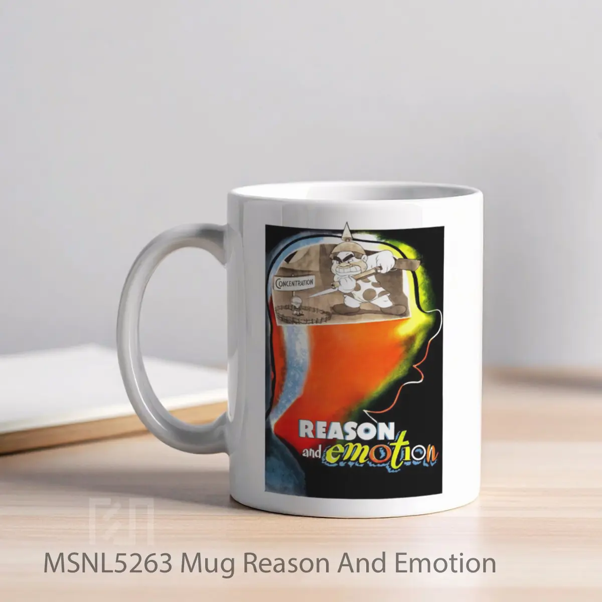 Mug Reason And Emotion Gelas Keramik Tema Film MSNL5263 - Tampak Kiri