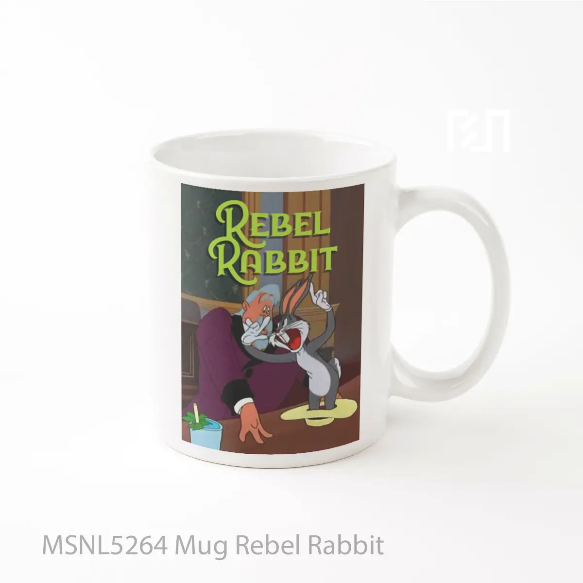 Mug Rebel Rabbit Gelas Keramik Tema Film MSNL5264