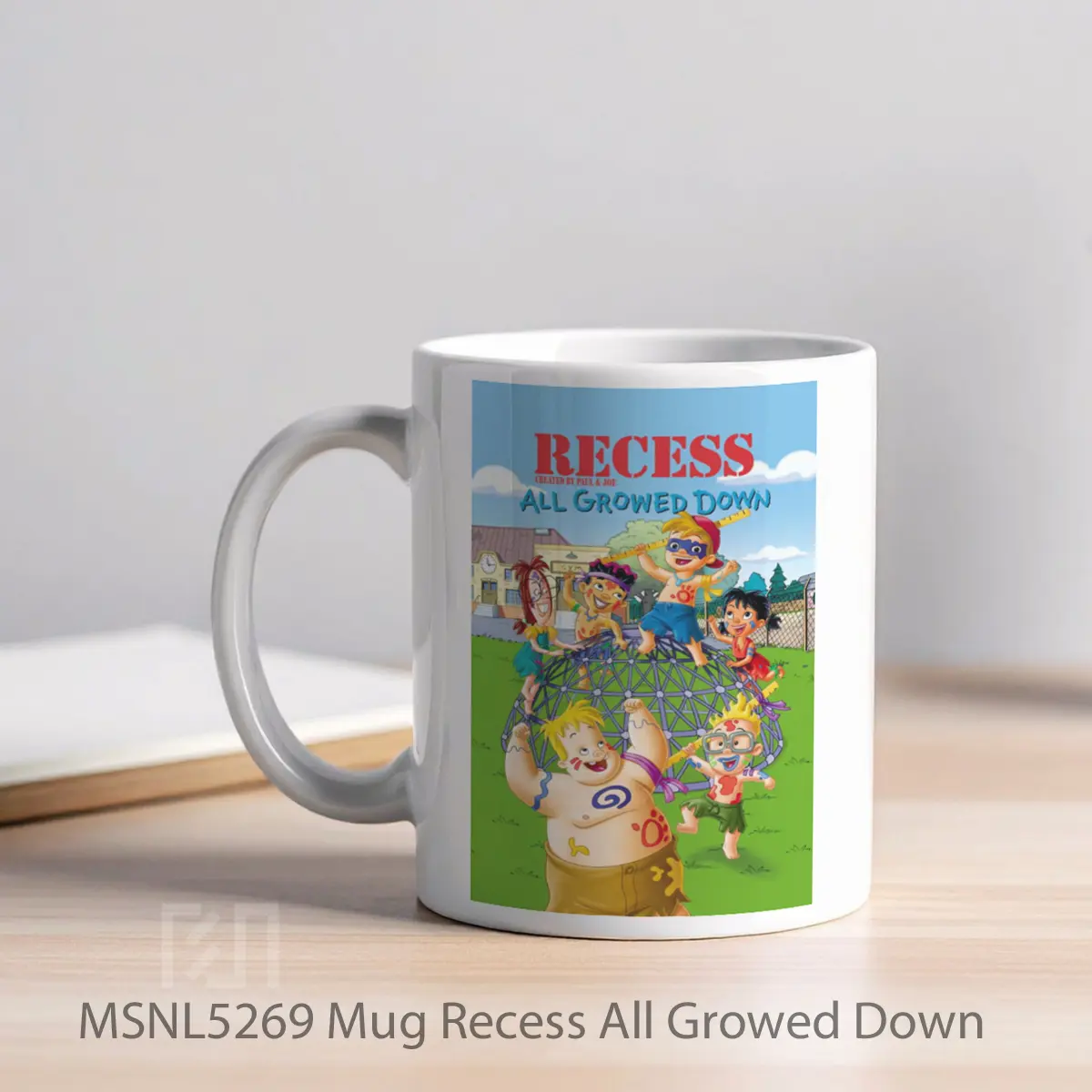 Mug Recess All Growed Down Gelas Keramik Tema Film MSNL5269 - Tampak Kiri