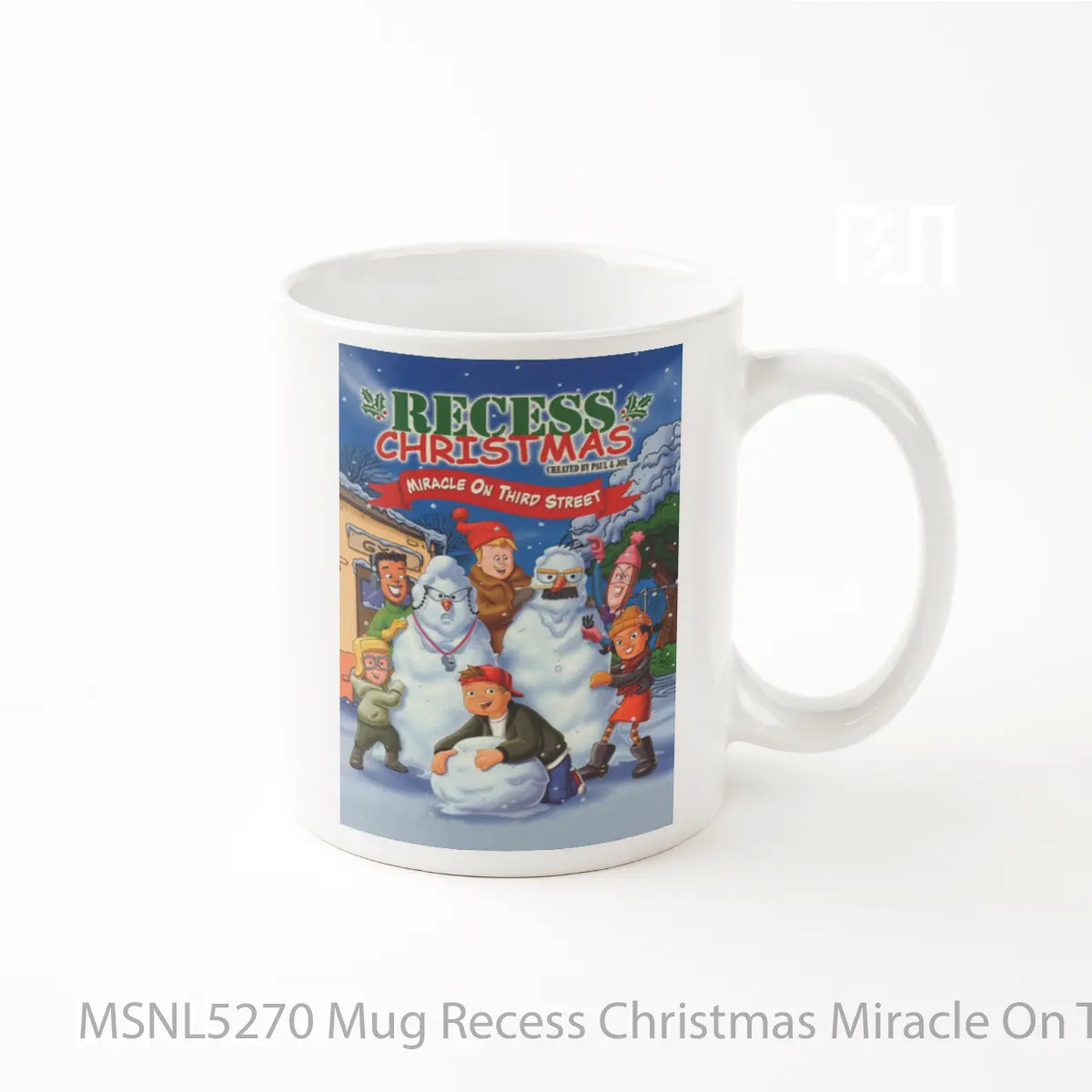 Mug Recess Christmas Miracle On Third Street Gelas Keramik Tema Film MSNL5270