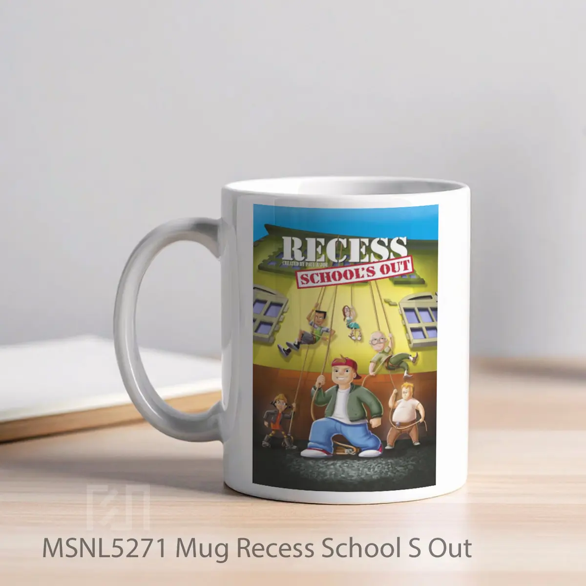 Mug Recess School S Out Gelas Keramik Tema Film MSNL5271 - Tampak Kiri