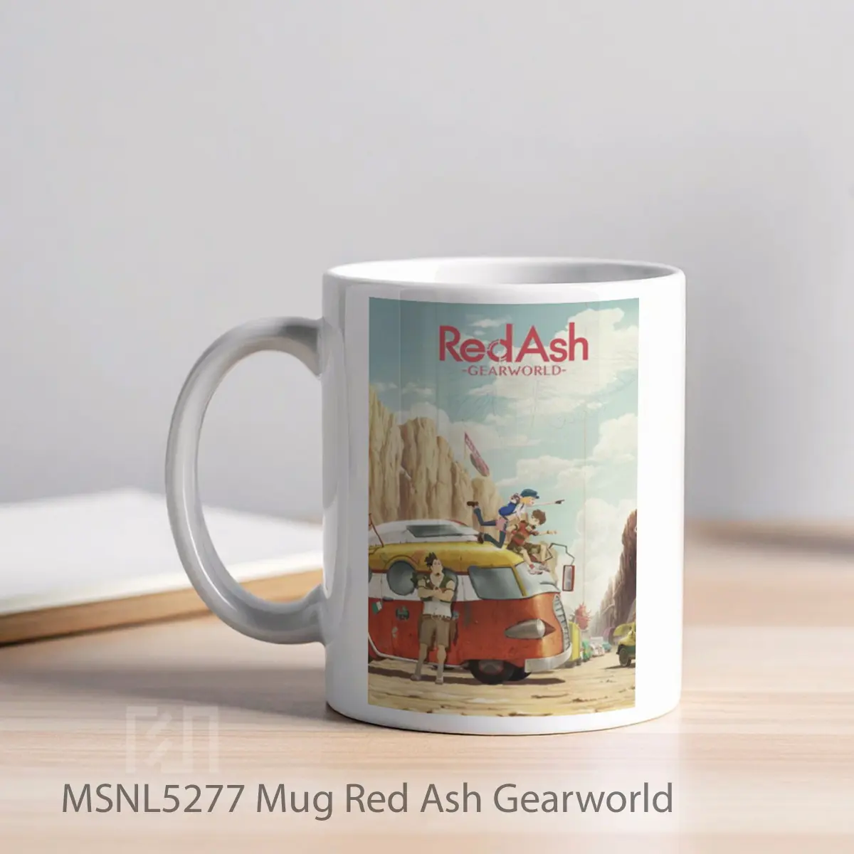Mug Red Ash Gearworld Gelas Keramik Tema Film MSNL5277 - Tampak Kiri