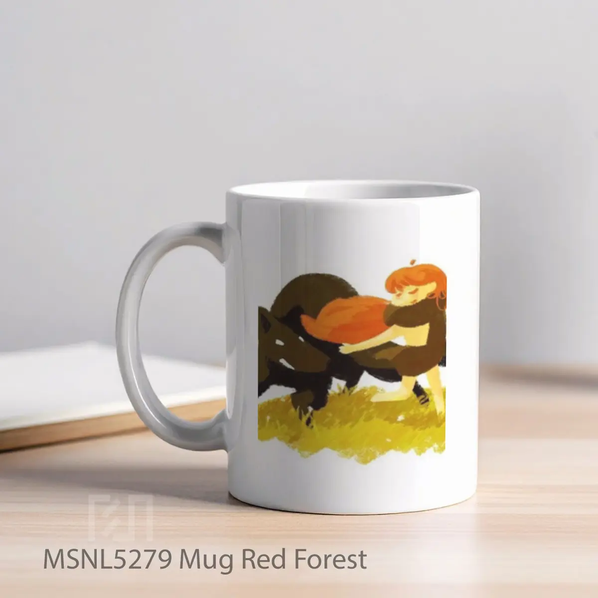 Mug Red Forest Gelas Keramik Tema Film MSNL5279 - Tampak Kiri
