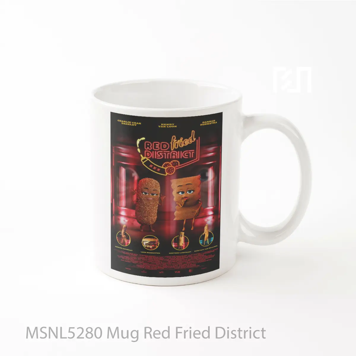 Mug Red Fried District Gelas Keramik Tema Film MSNL5280
