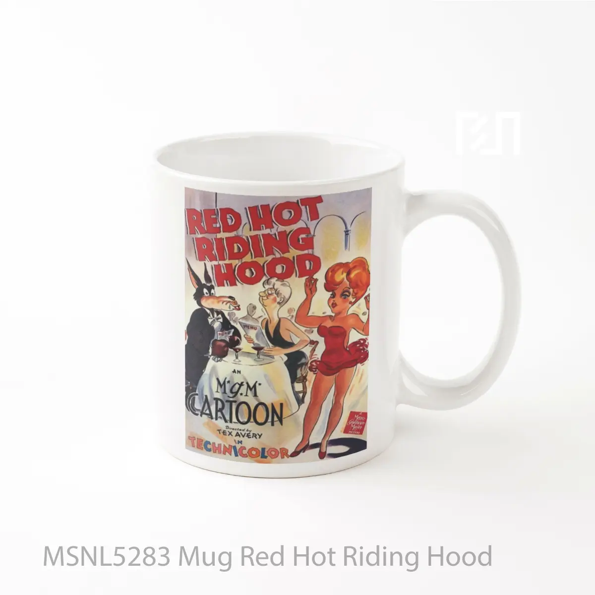 Mug Red Hot Riding Hood Gelas Keramik Tema Film MSNL5283