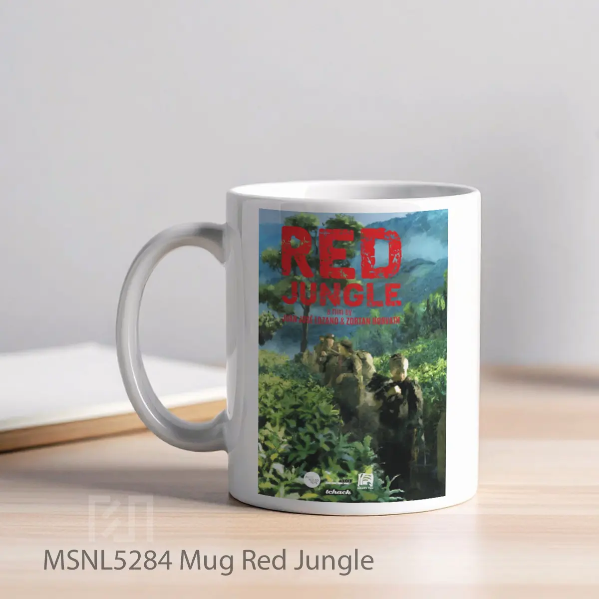 Mug Red Jungle Gelas Keramik Tema Film MSNL5284 - Tampak Kiri