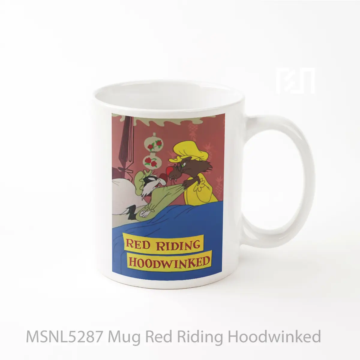 Mug Red Riding Hoodwinked Gelas Keramik Tema Film MSNL5287