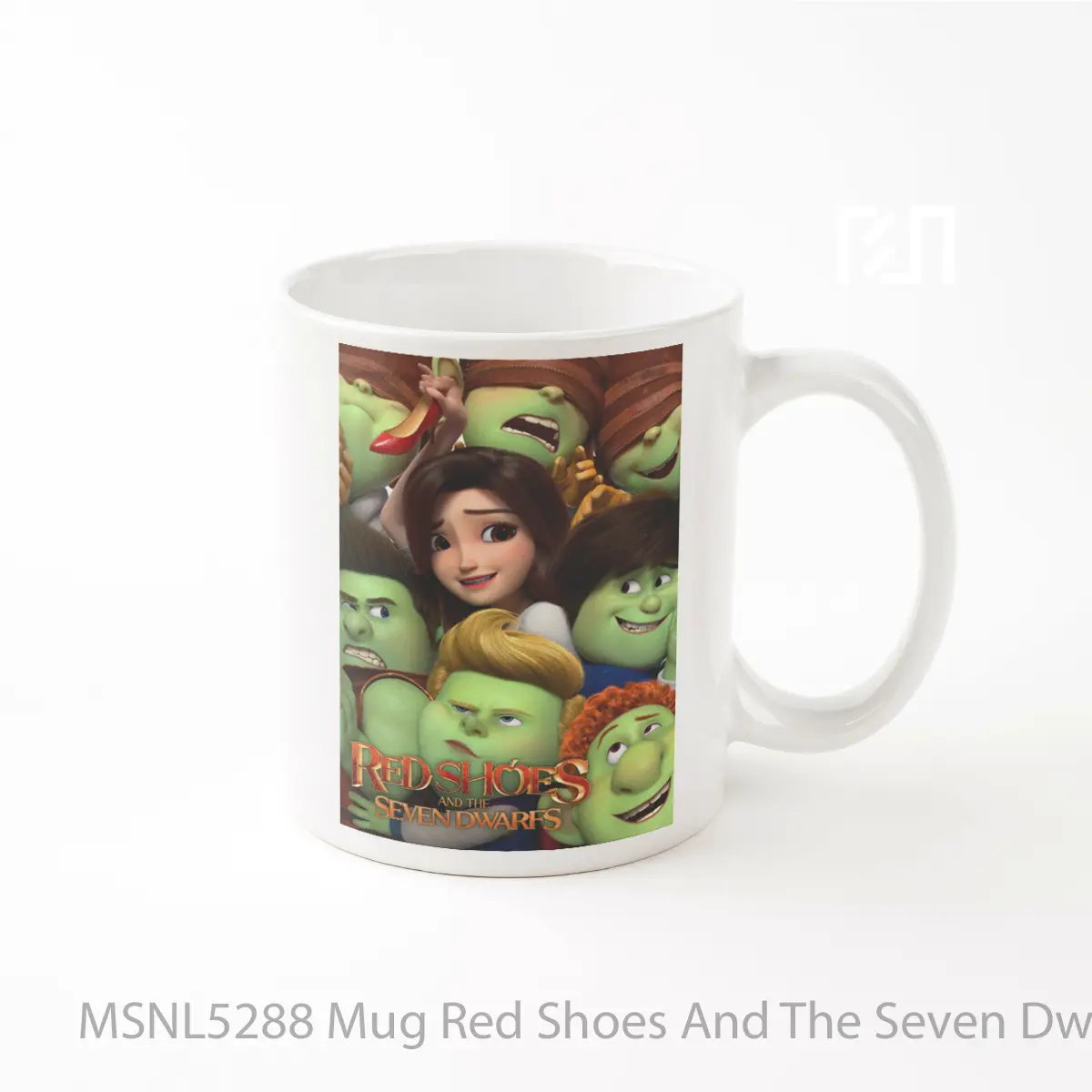 Mug Red Shoes And The Seven Dwarfs Gelas Keramik Tema Film MSNL5288