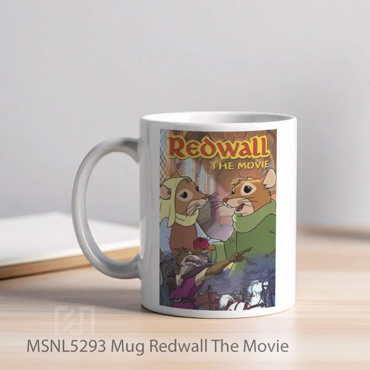 Mug Redwall The Movie Gelas Keramik Tema Film MSNL5293 - Tampak Kiri