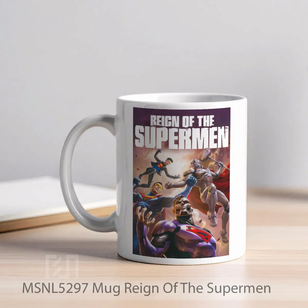Mug Reign Of The Supermen Gelas Keramik Tema Film MSNL5297 - Tampak Kiri