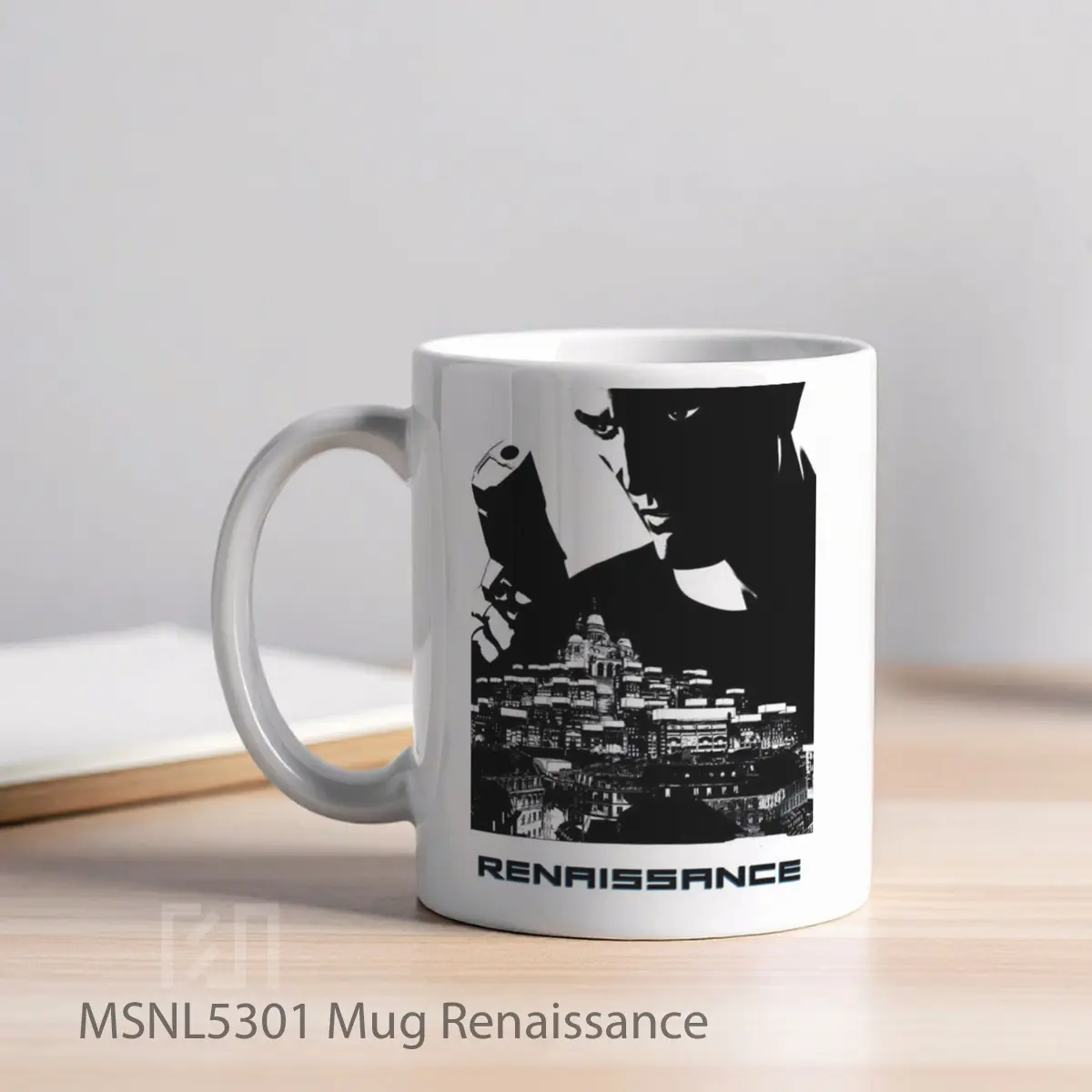 Mug Renaissance Gelas Keramik Tema Film MSNL5301 - Tampak Kiri