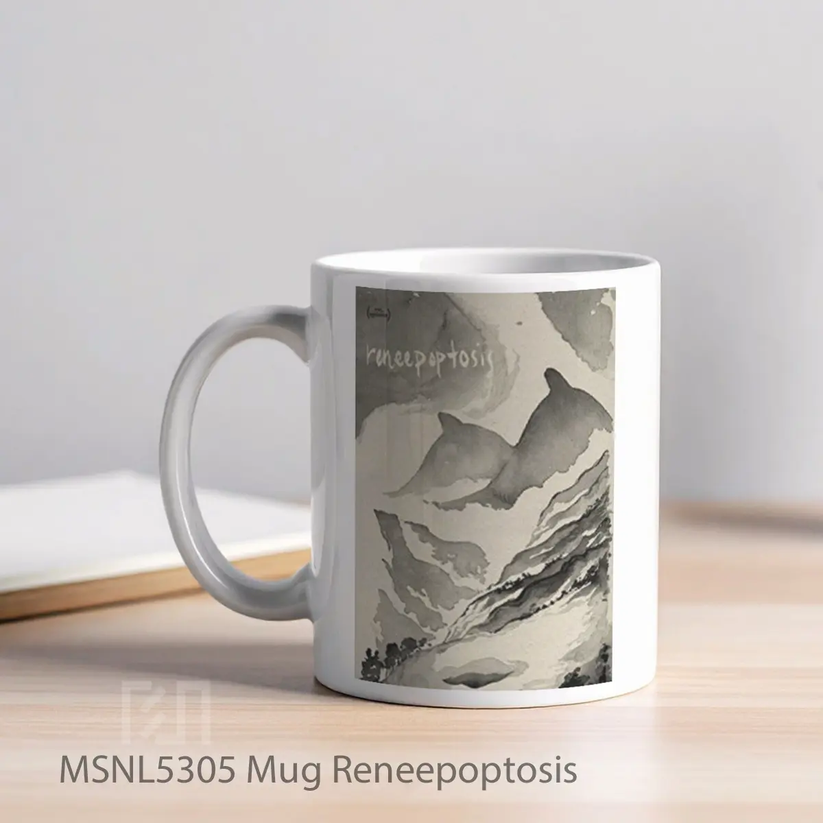 Mug Reneepoptosis Gelas Keramik Tema Film MSNL5305 - Tampak Kiri