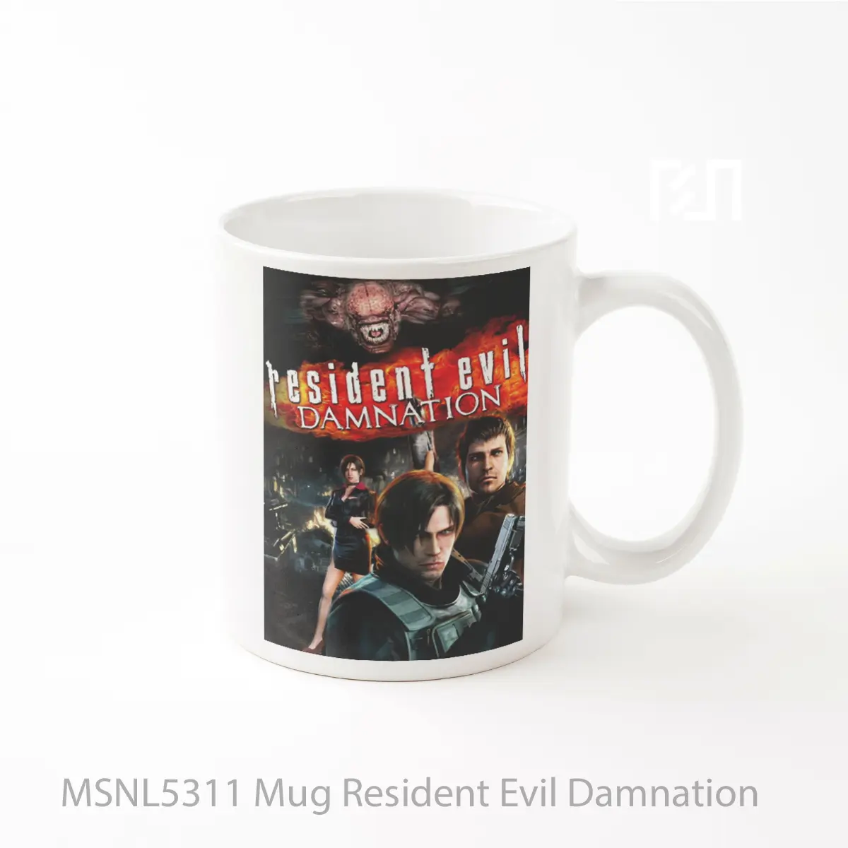 Mug Resident Evil Damnation Gelas Keramik Tema Film MSNL5311