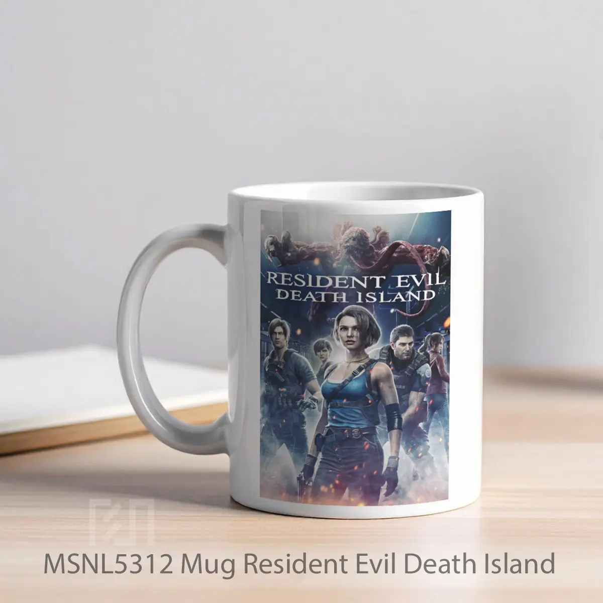 Mug Resident Evil Death Island Gelas Keramik Tema Film MSNL5312 - Tampak Kiri