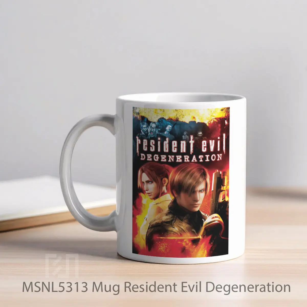Mug Resident Evil Degeneration Gelas Keramik Tema Film MSNL5313 - Tampak Kiri