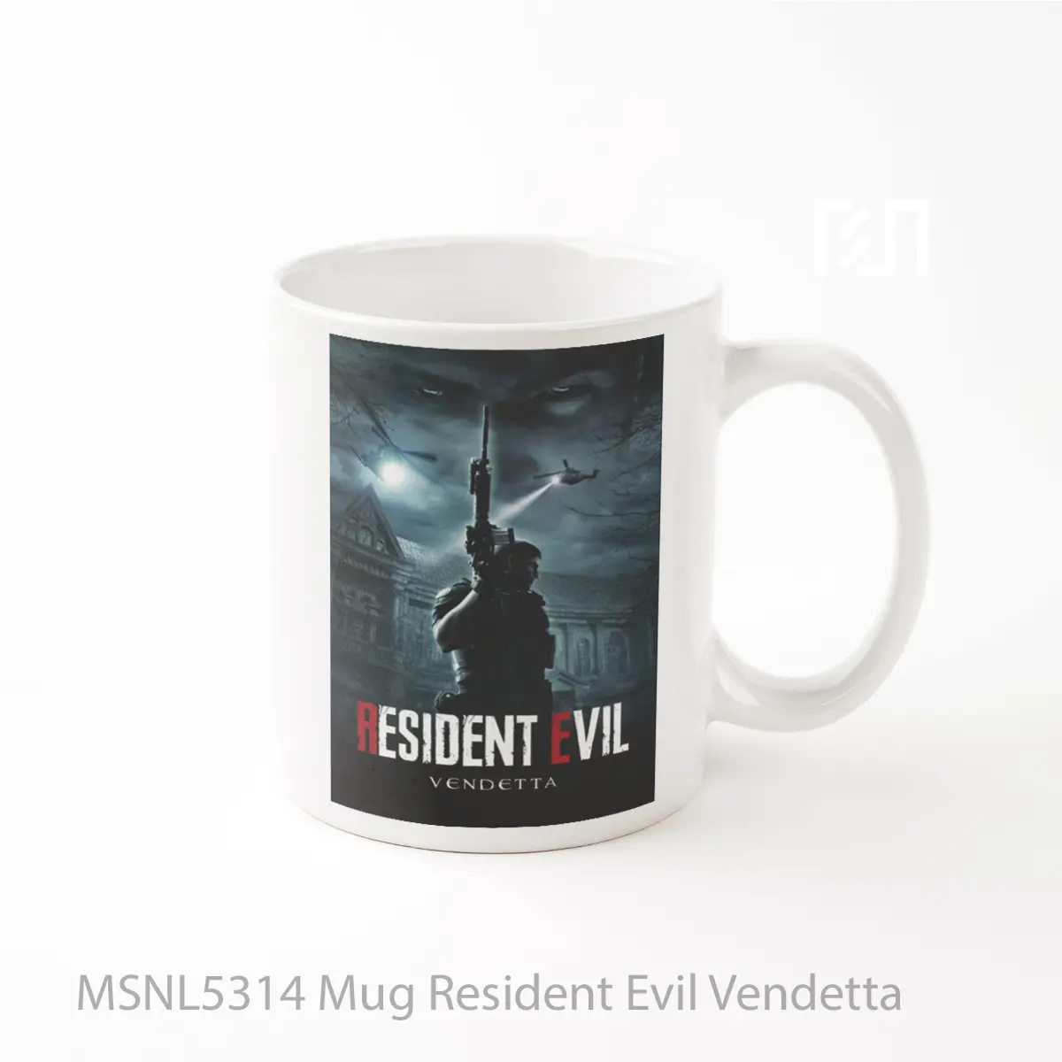 Mug Resident Evil Vendetta Gelas Keramik Tema Film MSNL5314