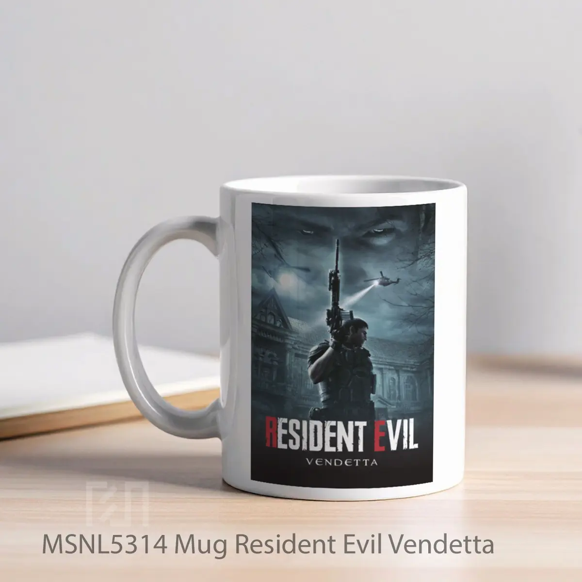 Mug Resident Evil Vendetta Gelas Keramik Tema Film MSNL5314 - Tampak Kiri