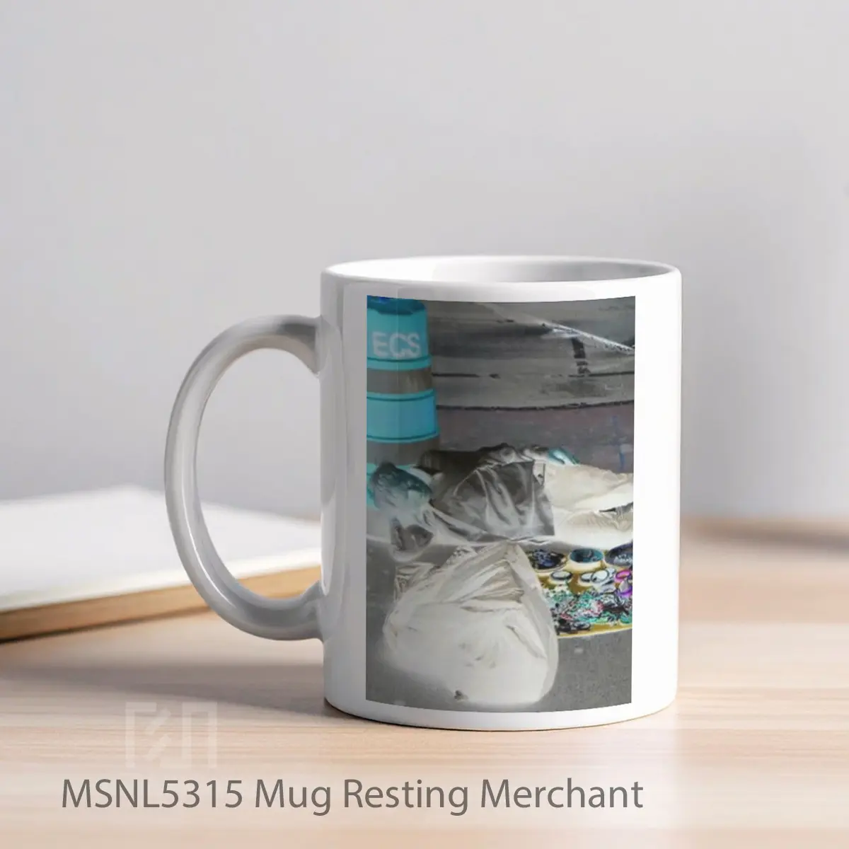 Mug Resting Merchant Gelas Keramik Tema Film MSNL5315 - Tampak Kiri