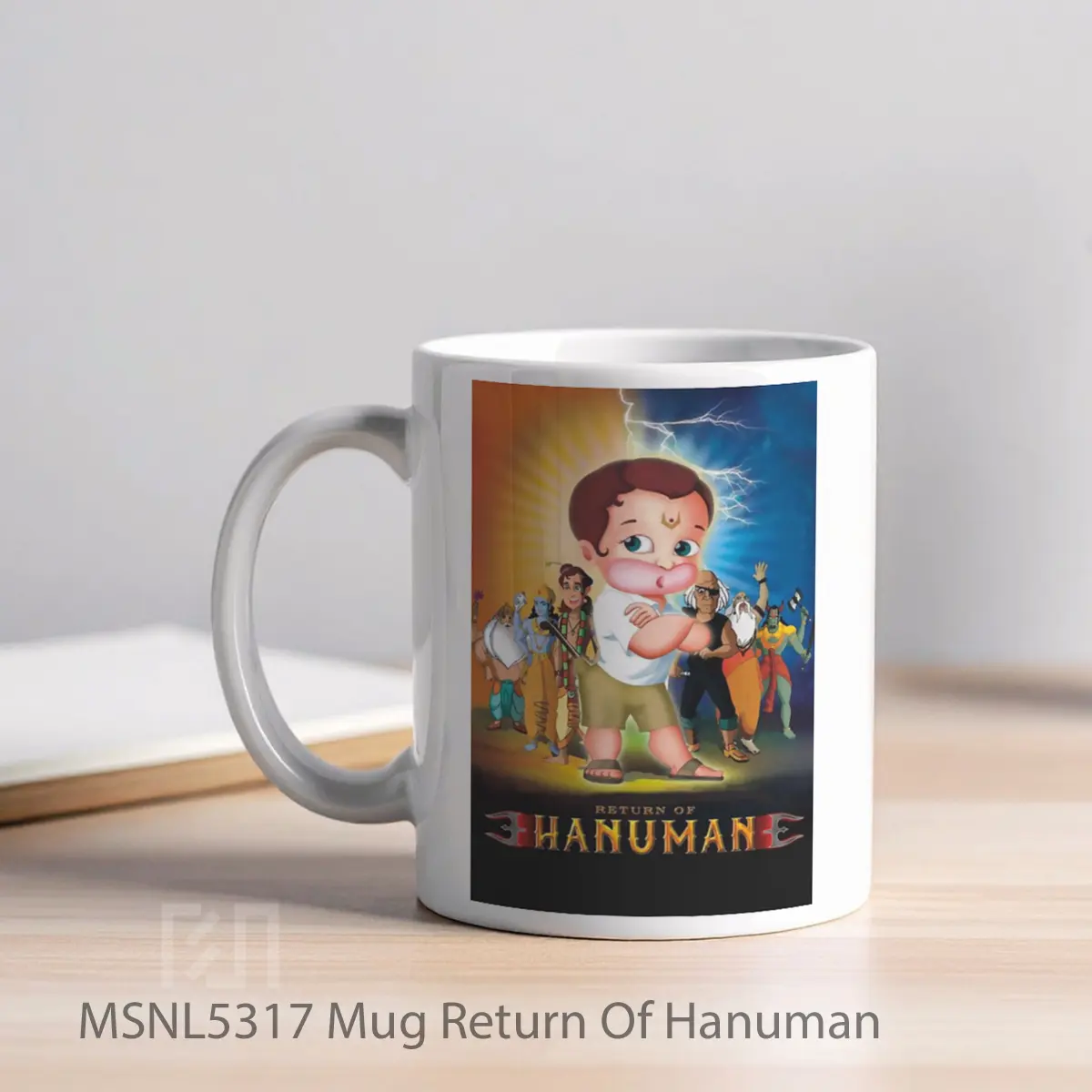 Mug Return Of Hanuman Gelas Keramik Tema Film MSNL5317 - Tampak Kiri