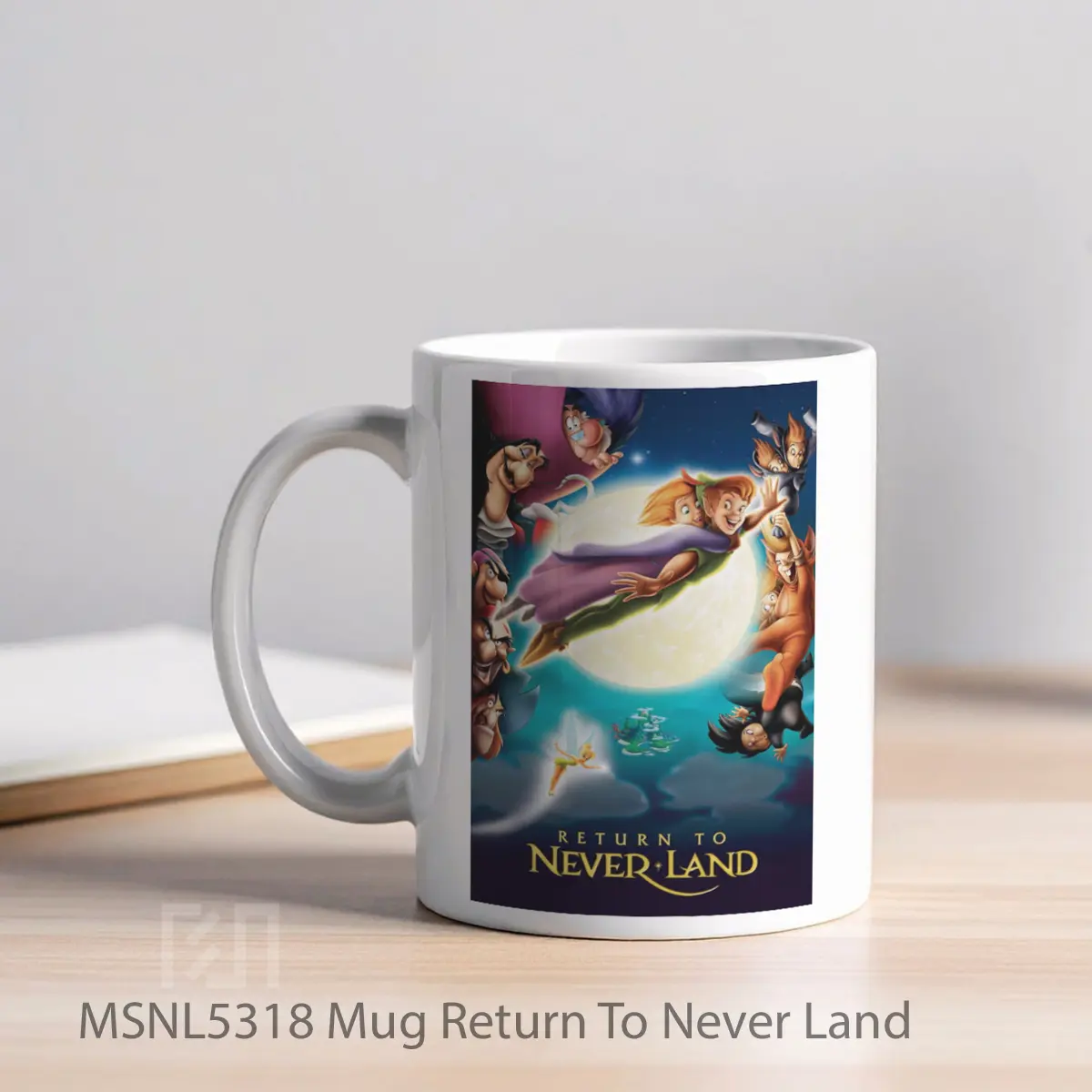 Mug Return To Never Land Gelas Keramik Tema Film MSNL5318 - Tampak Kiri