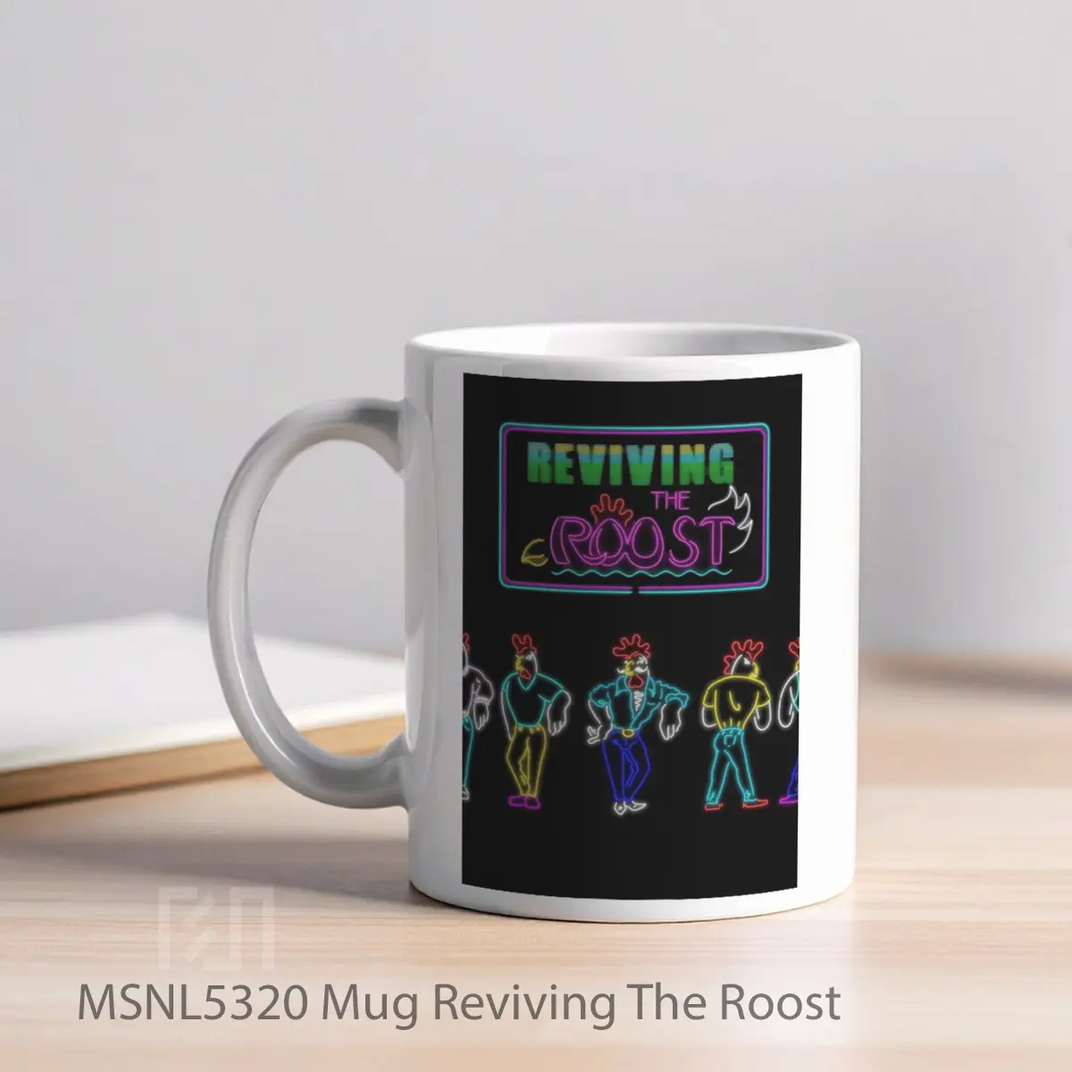 Mug Reviving The Roost Gelas Keramik Tema Film MSNL5320 - Tampak Kiri
