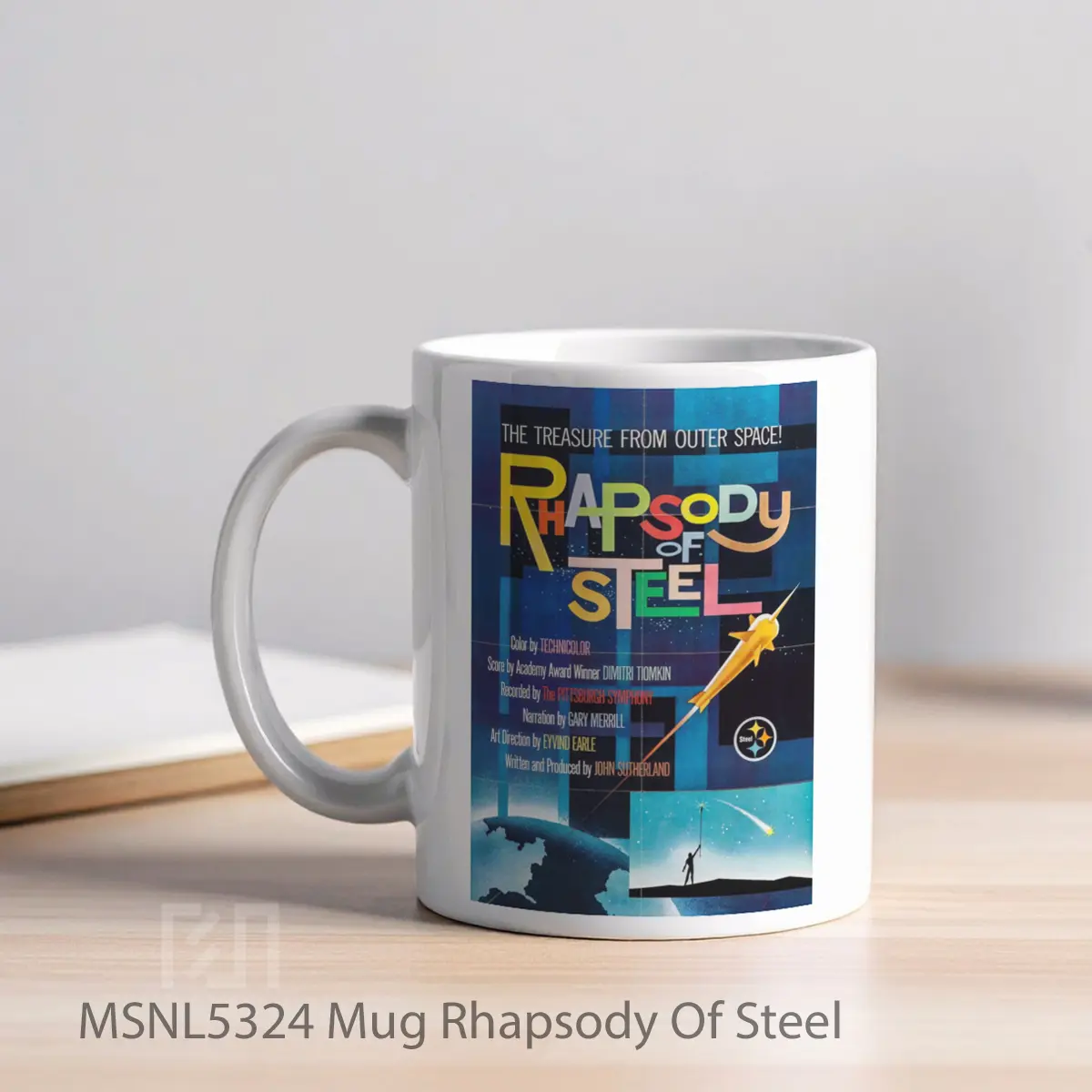 Mug Rhapsody Of Steel Gelas Keramik Tema Film MSNL5324 - Tampak Kiri