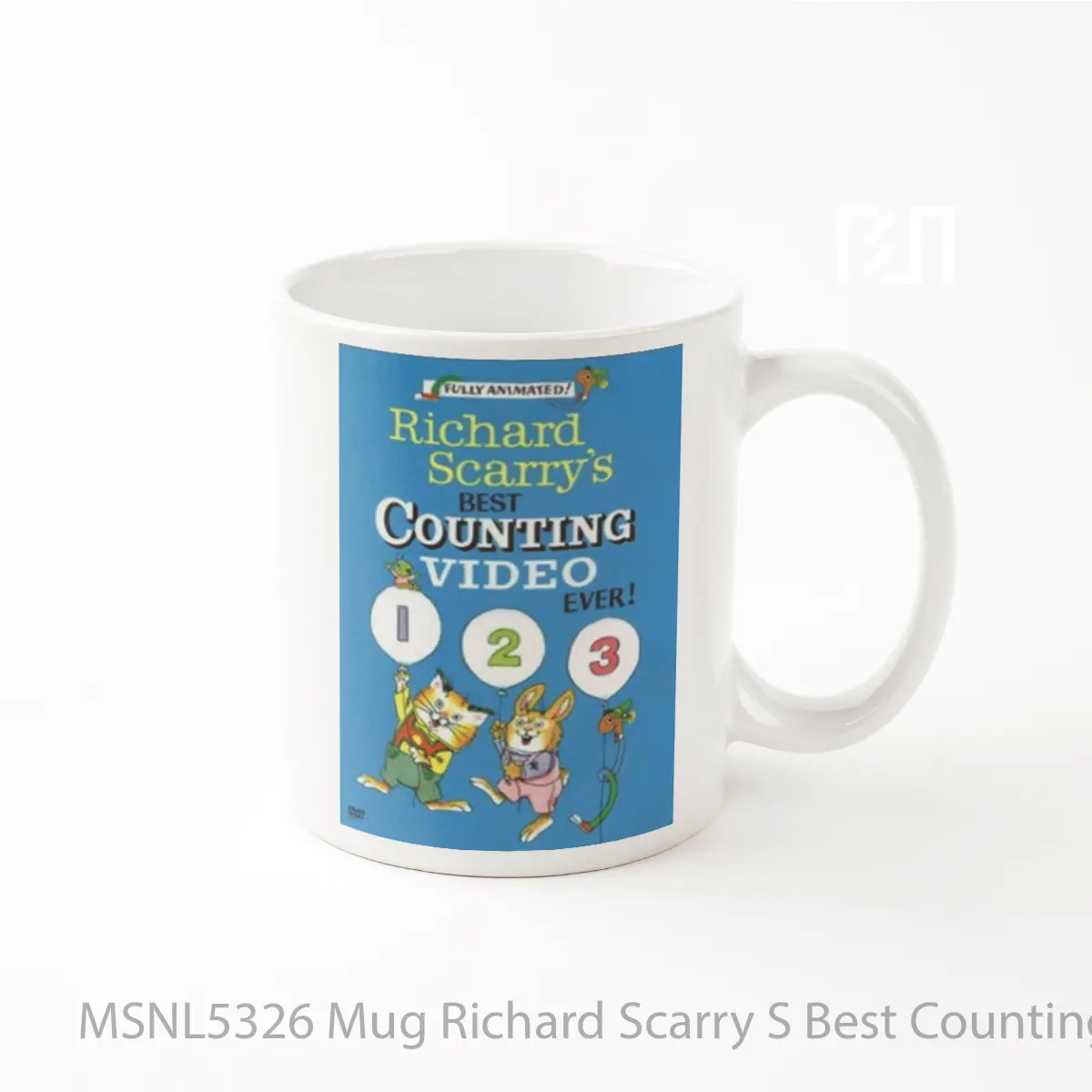 Mug Richard Scarry S Best Counting Video Ever Gelas Keramik Tema Film MSNL5326