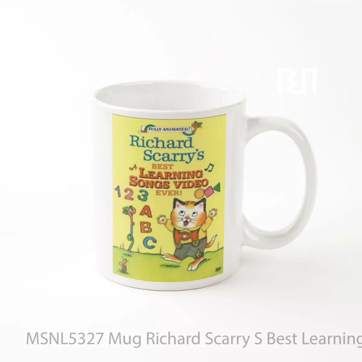 Mug Richard Scarry S Best Learning Songs Video Ever Gelas Keramik Tema Film MSNL5327