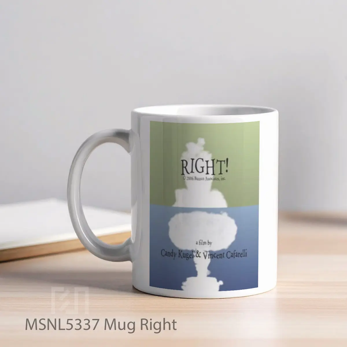 Mug Right Gelas Keramik Tema Film MSNL5337 - Tampak Kiri