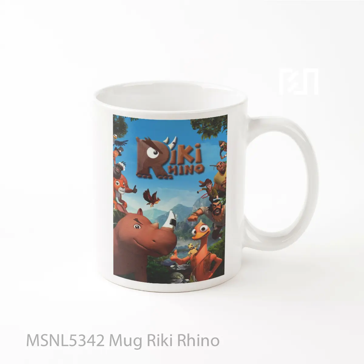 Mug Riki Rhino Gelas Keramik Tema Film MSNL5342