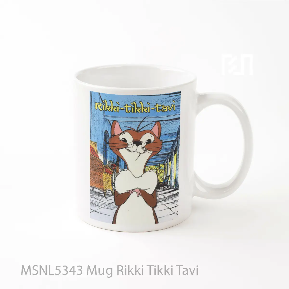 Mug Rikki Tikki Tavi Gelas Keramik Tema Film MSNL5343