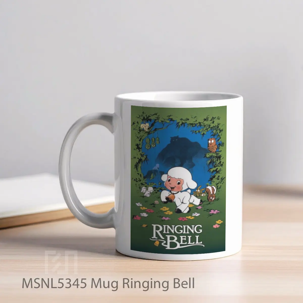 Mug Ringing Bell Gelas Keramik Tema Film MSNL5345 - Tampak Kiri