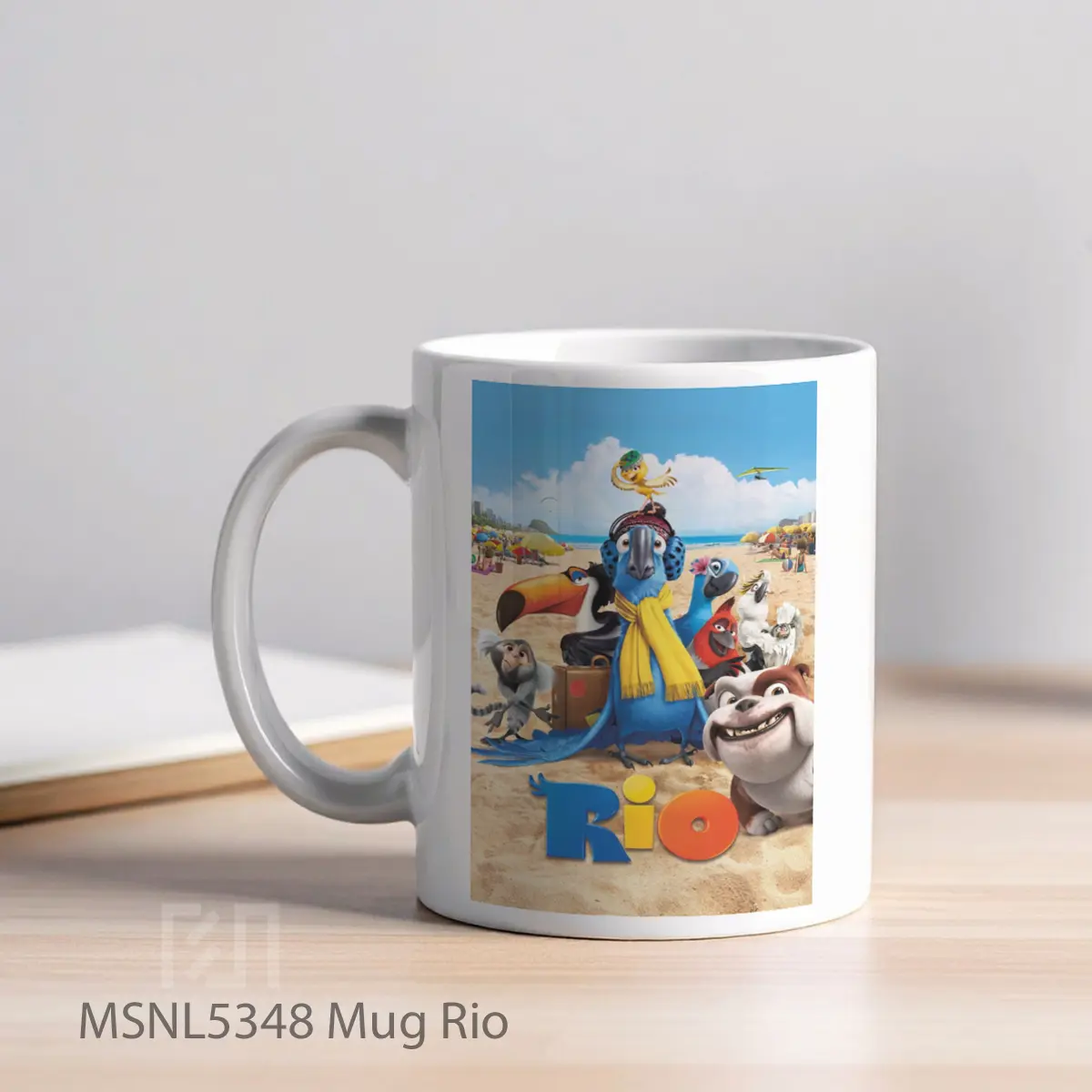 Mug Rio Gelas Keramik Tema Film MSNL5348 - Tampak Kiri