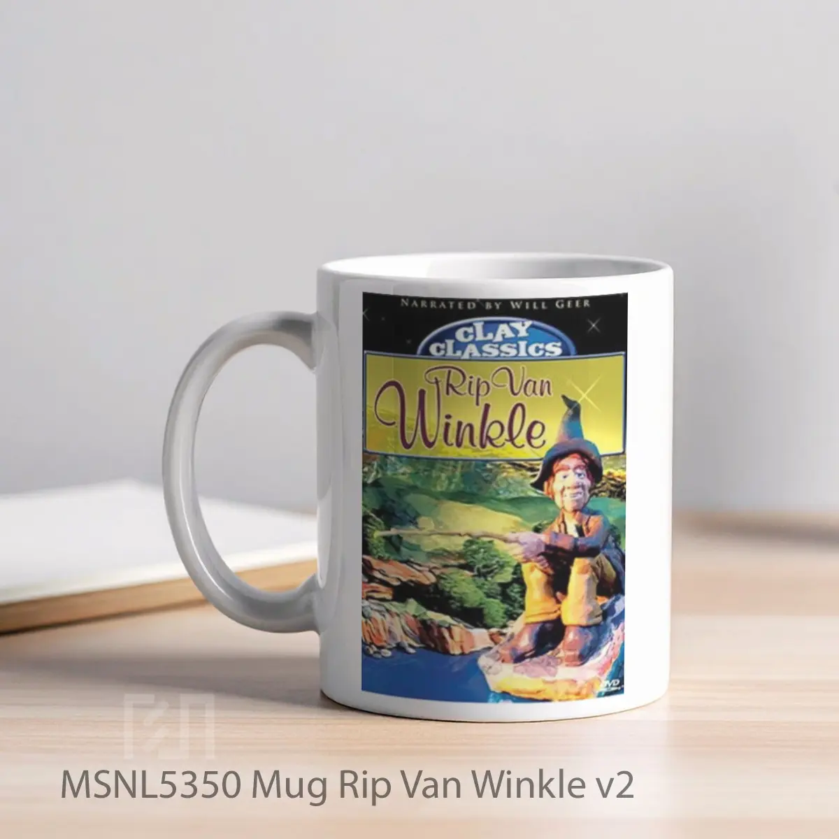 Mug Rip Van Winkle V2 Gelas Keramik Tema Film MSNL5350 - Tampak Kiri
