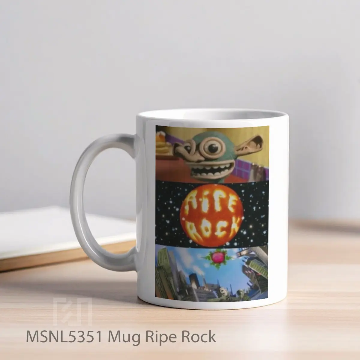 Mug Ripe Rock Gelas Keramik Tema Film MSNL5351 - Tampak Kiri
